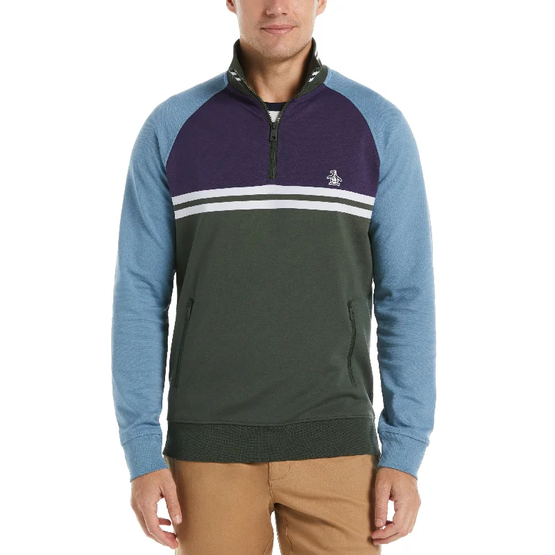 1/4 Zip Color Block Jacket