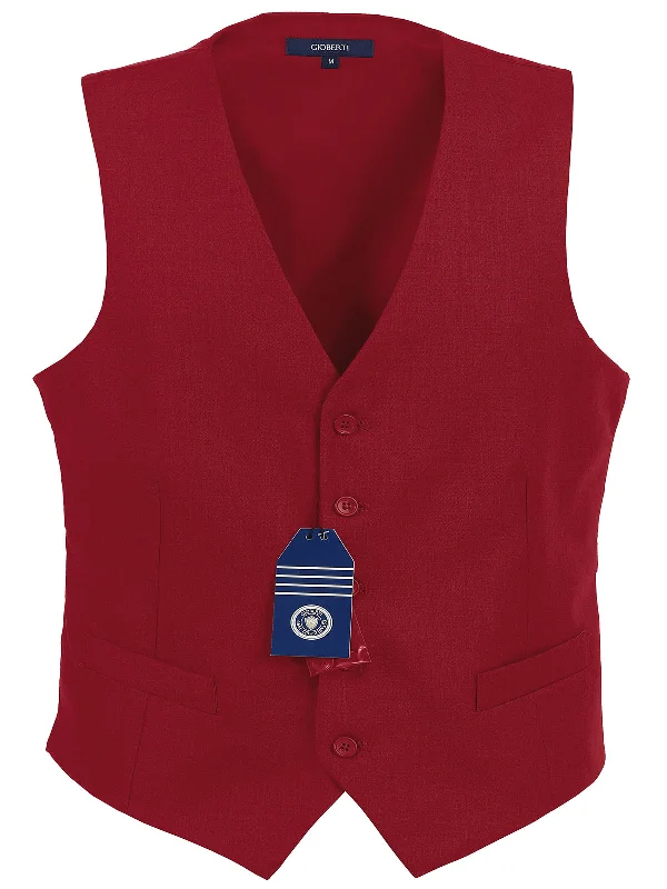 Men's Formal Suit Vest, Red