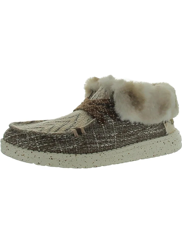 Retro - Style Women's Sneakers in Pastel Colors for a Nostalgic and Fashionable VibeBritt Boho Womens Faux Fur Moccasin Casual And Fashion Sneakers