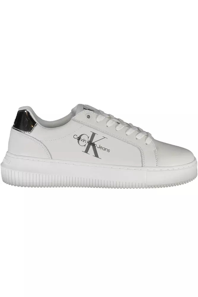 High - Top Women's Leather Sneakers in Black for a Stylish and Durable OptionCalvin Klein Chic Contrasting Lace-Up Women's Sneakers