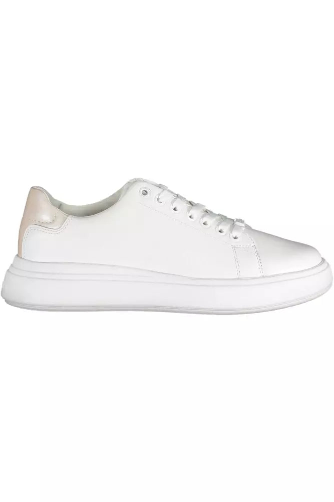 Women's Sneakers with Hidden Wedges for a Subtle Height Boost and Added StyleCalvin Klein Chic  Lace-Up Sneakers with Logo Women's Detail