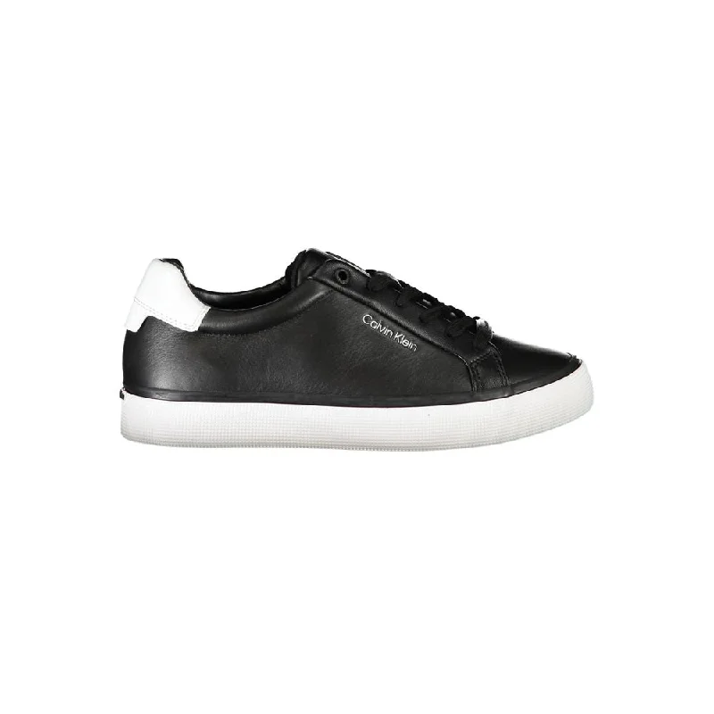 Women's Sneakers with Heel - Stabilizing Technology for Better Balance During RunningCalvin Klein Chic Laced Sports Sneakers with Contrast Women's Details