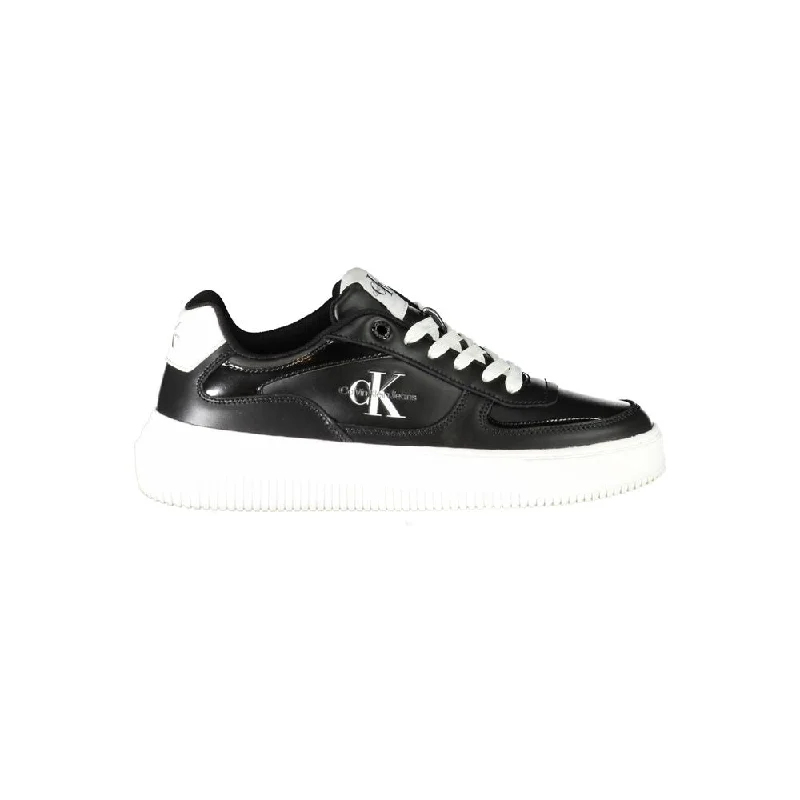 Chunky - Sole Women's Platform Sneakers in White for a Trendy Street Style LookCalvin Klein  Polyester Women's Sneaker