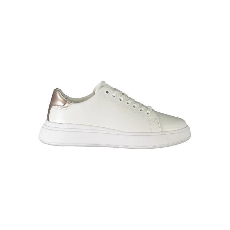 High - Top Women's Leather Sneakers in Black for a Stylish and Durable OptionCalvin Klein  Polyester Women's Sneaker