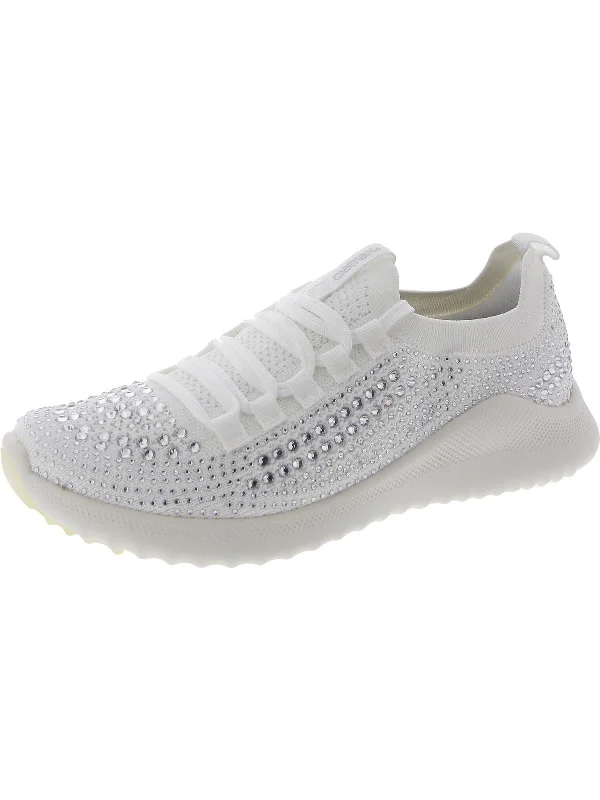 Smart - Tech Women's Sneakers with Fitness Tracking Features for Active Lifestyle EnthusiastsCarly Sparkle Womens Lifestyle Rhinestone Casual And Fashion Sneakers