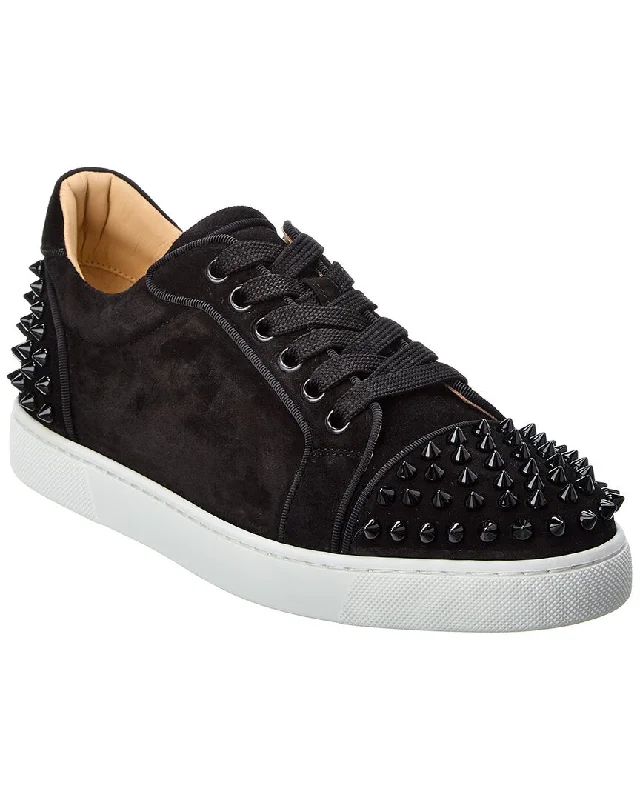 Foldable Women's Travel Sneakers for Compact Storage in LuggageChristian Louboutin Vieira 2 Suede Sneaker