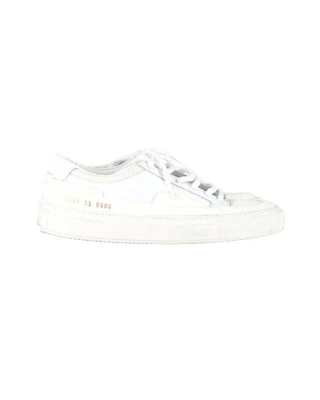 Patterned Print Women's Sneakers in Floral Designs for a Feminine and Fashion - Forward LookCommon Projects Achilles Super Sneakers in White Leather