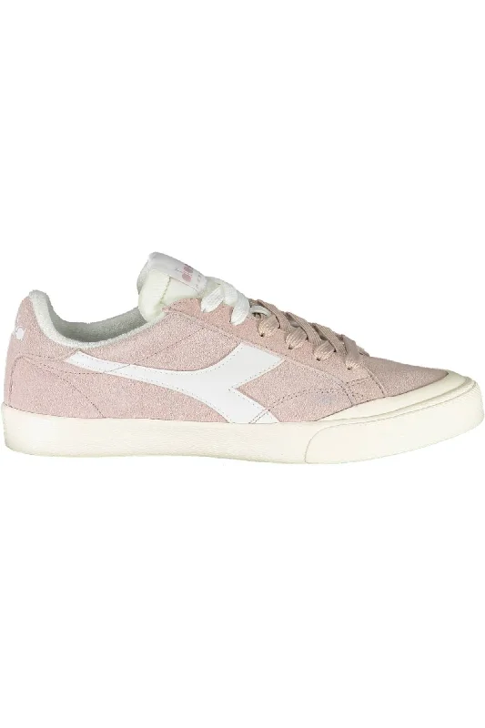 Women's Sneakers with Hidden Wedges for a Subtle Height Boost and Added StyleDiadora Chic  Lace-up Sports Women's Sneakers