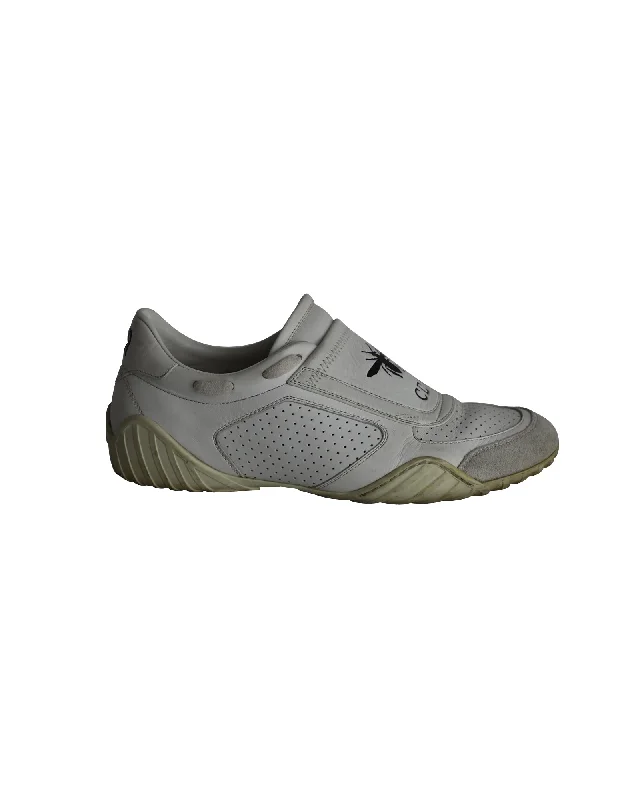 Women's Sneakers with Removable Insoles for Easy Cleaning and CustomizationDior D-Fence Lace Up Sneakers in White Leather And Suede