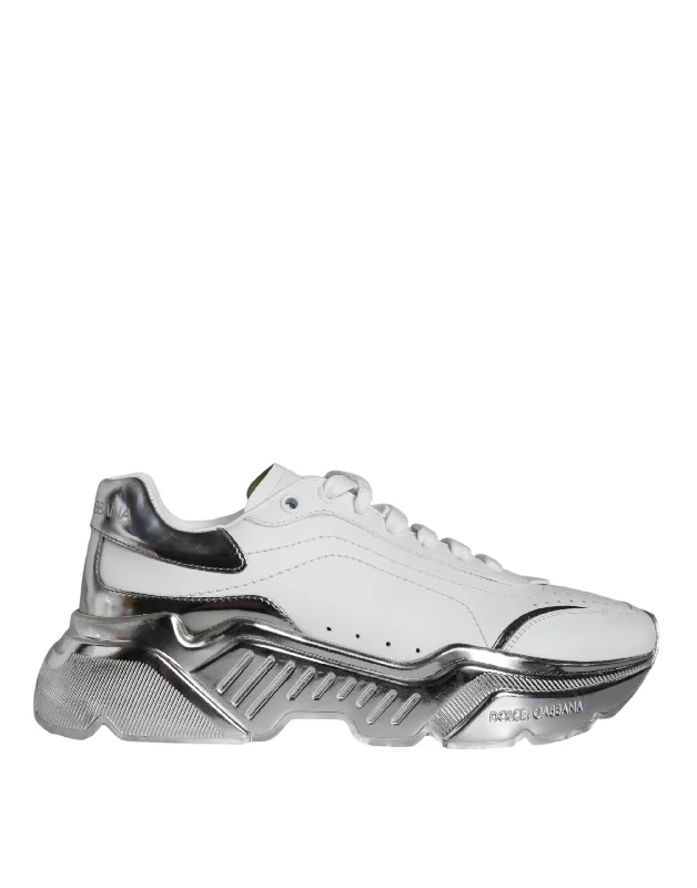 Retro - Style Women's Sneakers in Pastel Colors for a Nostalgic and Fashionable VibeDolce & Gabbana   Daymaster Leather Sneakers Women's Shoes (Pre-Owned)
