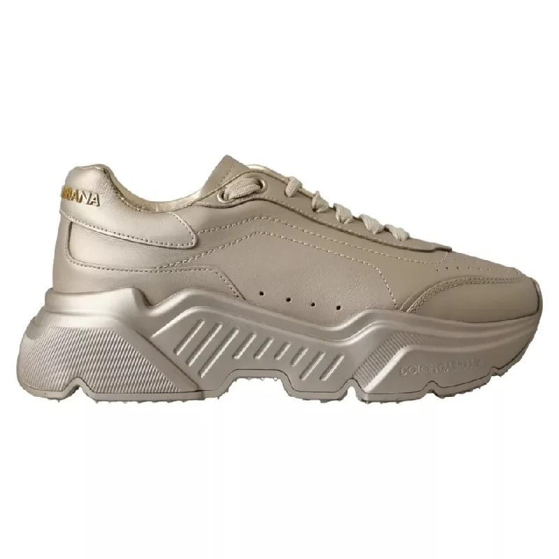 Women's Sneakers with Removable Insoles for Easy Cleaning and CustomizationDolce & Gabbana  Leather Daymaster Low Top Sneakers Women's Shoes (Pre-Owned)