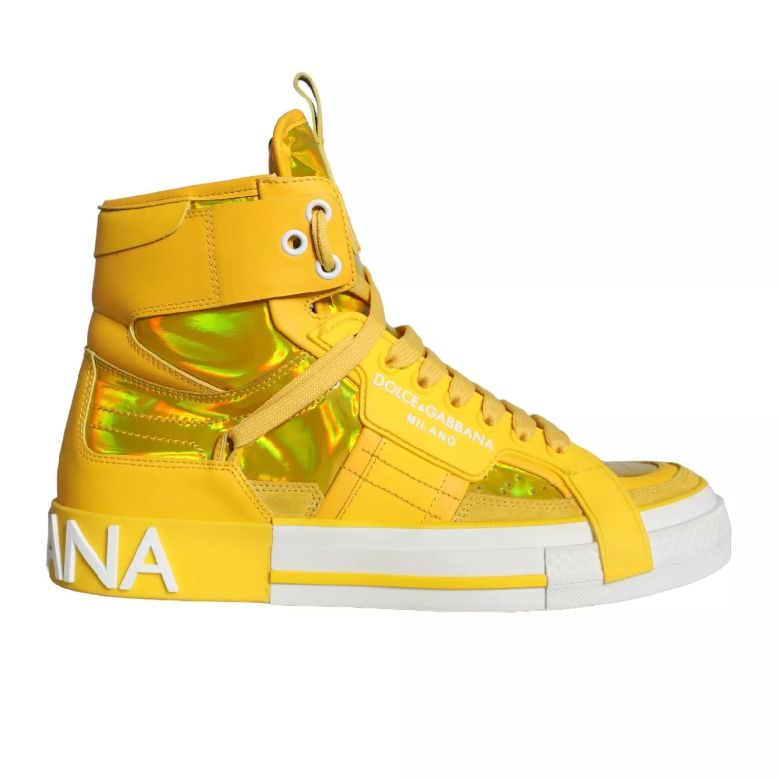 Retro - Style Women's Sneakers in Pastel Colors for a Nostalgic and Fashionable VibeDolce & Gabbana   Leather High Top Sneakers Women's Shoes
