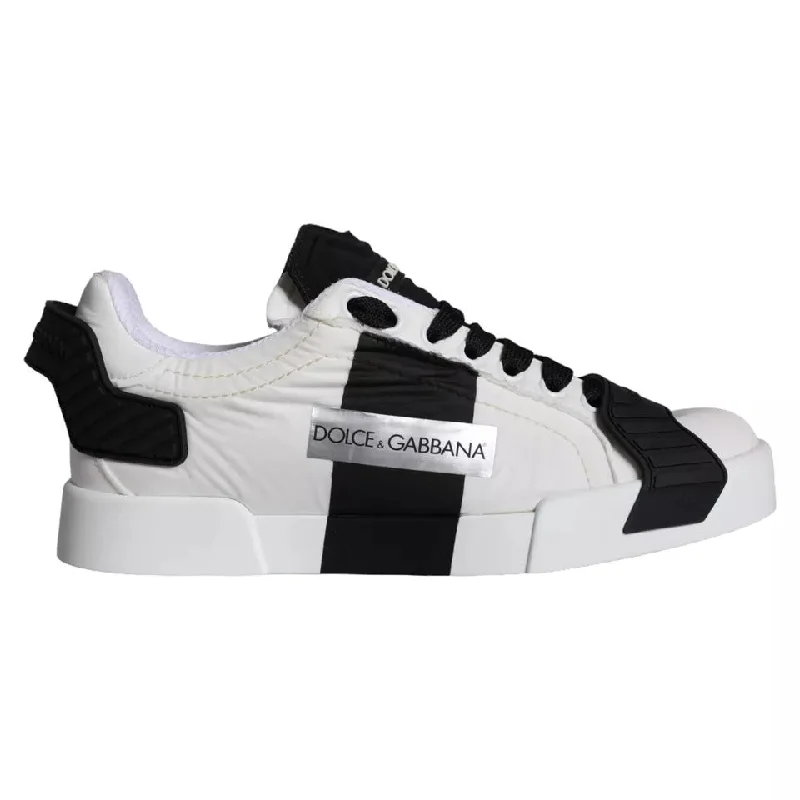 Retro - Style Women's Sneakers in Pastel Colors for a Nostalgic and Fashionable VibeDolce & Gabbana   Leather Low Top Women Sneaker Women's Shoes (Pre-Owned)
