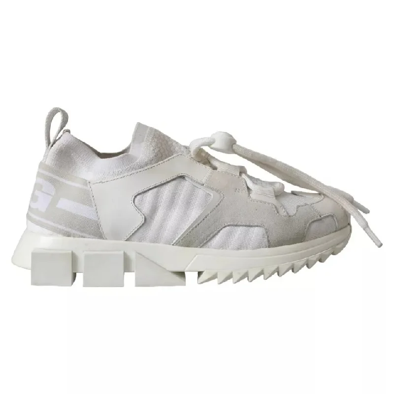 Women's Sneakers with Removable Insoles for Easy Cleaning and CustomizationDolce & Gabbana  Mesh Sorrento Trekking Sneakers Women's Shoes (Pre-Owned)