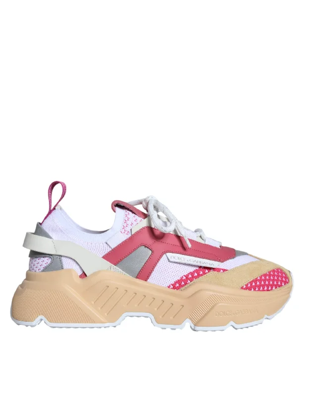 Water - Resistant Women's Hiking Sneakers with Traction Outsoles for Outdoor AdventuresDolce & Gabbana multi Leather Daymaster Sneakers Women's Shoes