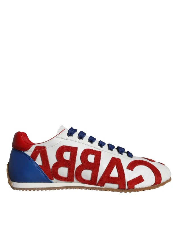 Vegan - Friendly Women's Sneakers Made from Recycled Materials for an Eco - Conscious ChoiceDolce & Gabbana multi Leather Logo Casual Sneakers Women's Shoes (Pre-Owned)