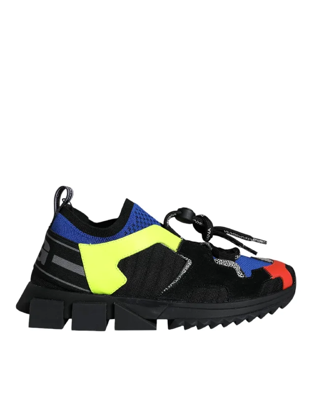Foldable Women's Travel Sneakers for Compact Storage in LuggageDolce & Gabbana multi Mesh Sorrento Trekking Sneakers Women's Shoes