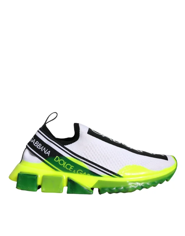Women's Sneakers with Removable Insoles for Easy Cleaning and CustomizationDolce & Gabbana  yellow Slip On Sorrento Sneakers Women's Shoes (Pre-Owned)