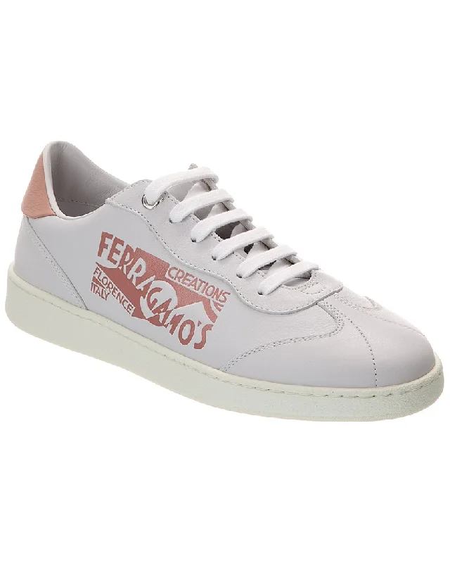 Lace - Up Women's Athletic Sneakers with Shock - Absorbing Midsoles for Intense WorkoutsFerragamo Leather Sneaker