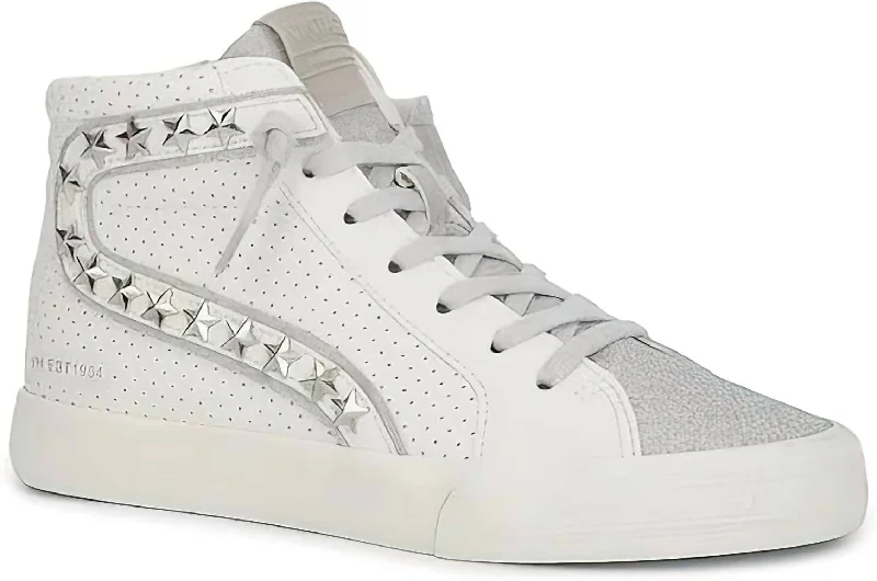 Retro - Style Women's Sneakers in Pastel Colors for a Nostalgic and Fashionable VibeGadol High Sneaker In White/silver