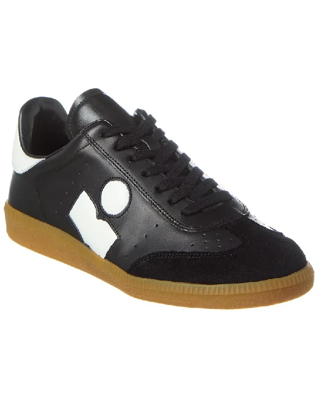 Breathable Mesh Women's Running Sneakers with Reflective Trim for Nighttime JoggingIsabel Marant Bryce Leather Sneaker