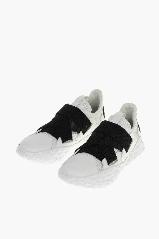 Women's Sneakers with Heel - Stabilizing Technology for Better Balance During RunningIxos Leather And Mesh Sidney/lima Low-Top Sneakers With Elastic I