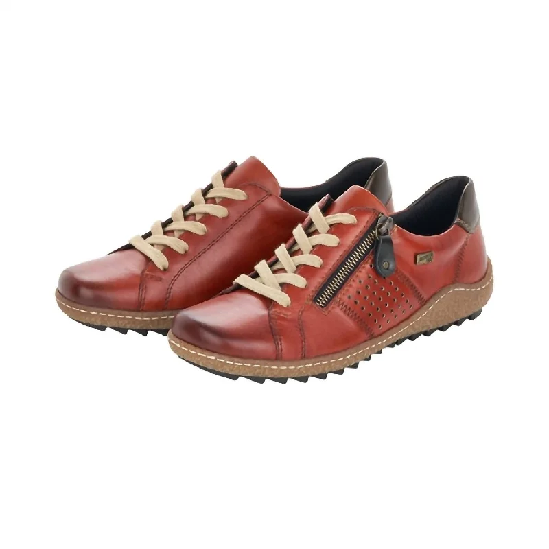 Sparkly Rhinestone - Embellished Women's Sneakers for a Glamorous and Eye - Catching LookLace-Up Sneaker - Medium Width In Grot/orange