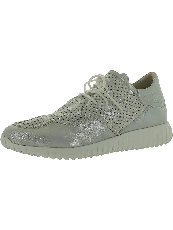 Vegan - Friendly Women's Sneakers Made from Recycled Materials for an Eco - Conscious ChoicePoker Hand Womens Metallic Lace-Up Fashion Sneakers