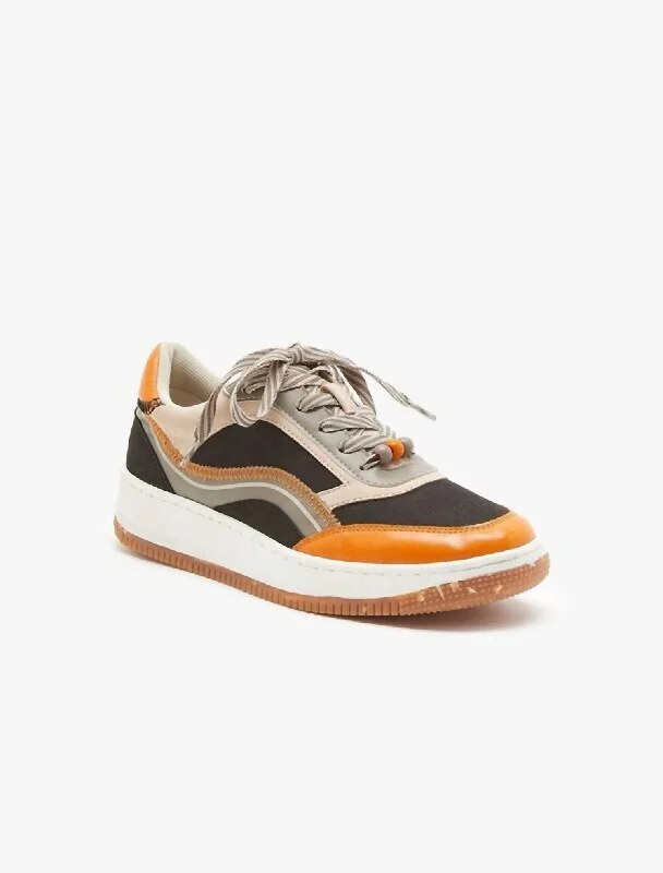 Water - Resistant Women's Hiking Sneakers with Traction Outsoles for Outdoor AdventuresRebel Sneaker In Orange/brown