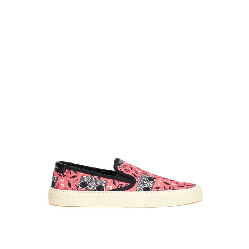 Patterned Print Women's Sneakers in Floral Designs for a Feminine and Fashion - Forward LookSaint Laurent  Cotton Women's Sneaker