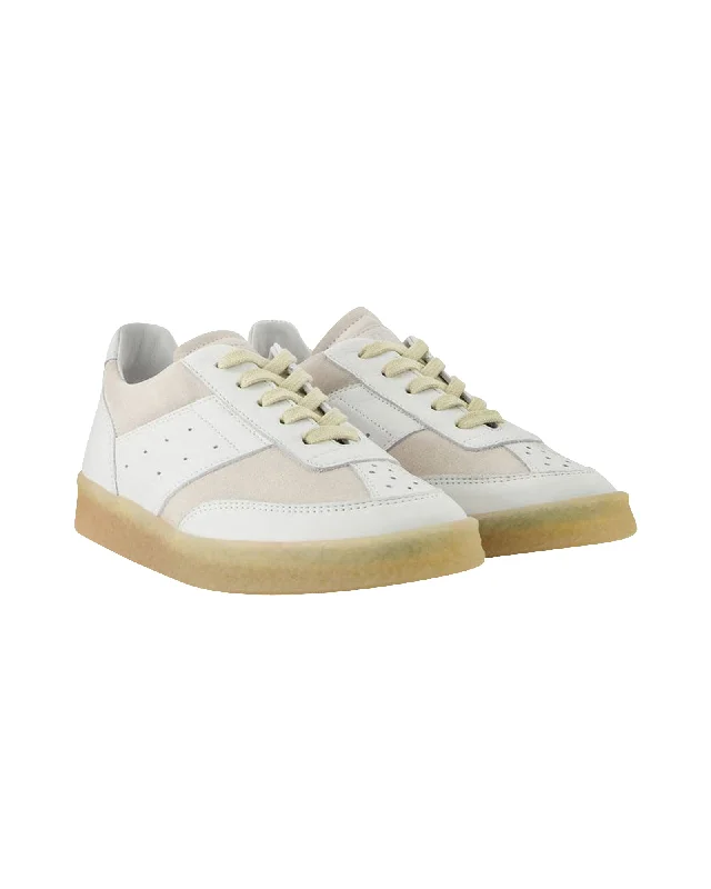 Chunky - Sole Women's Platform Sneakers in White for a Trendy Street Style LookSneakers - Mm6 Maison Margiela - White - Leather