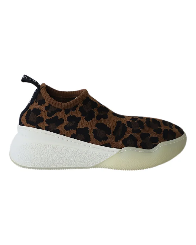 Patterned Print Women's Sneakers in Floral Designs for a Feminine and Fashion - Forward LookStella Mccartney Slip-On Sneakers in Leopard Print Jacquard Knit