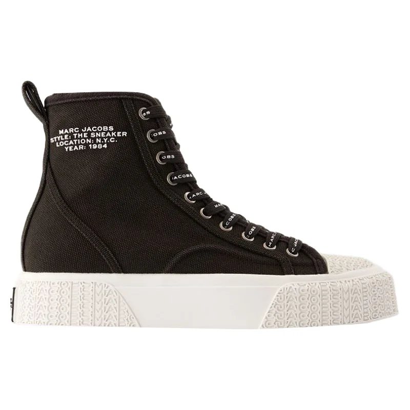 Wide - Width Women's Sneakers for Comfortable Fit for Those with Wider FeetThe High Top Sneakers - Marc Jacobs - Cotton - Black