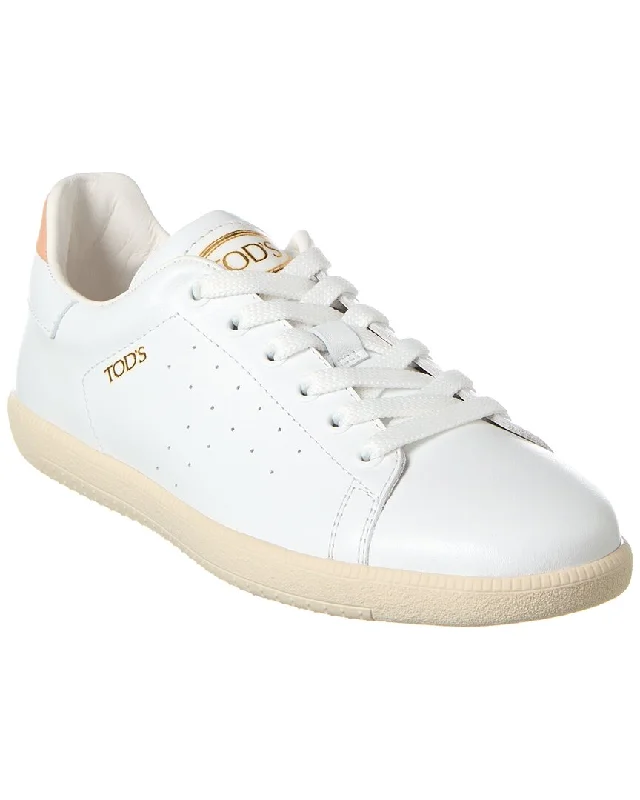 Wide - Width Women's Sneakers for Comfortable Fit for Those with Wider FeetTOD’s Logo Leather Sneaker