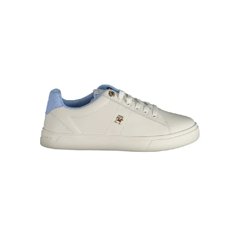 Vegan - Friendly Women's Sneakers Made from Recycled Materials for an Eco - Conscious ChoiceTommy Hilfiger blue Polyester Women's Sneaker