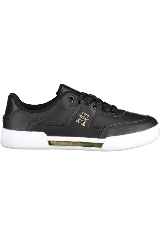 Women's Sneakers with Removable Insoles for Easy Cleaning and CustomizationTommy Hilfiger Chic  Lace-Up Sneakers with Contrasting Women's Accents