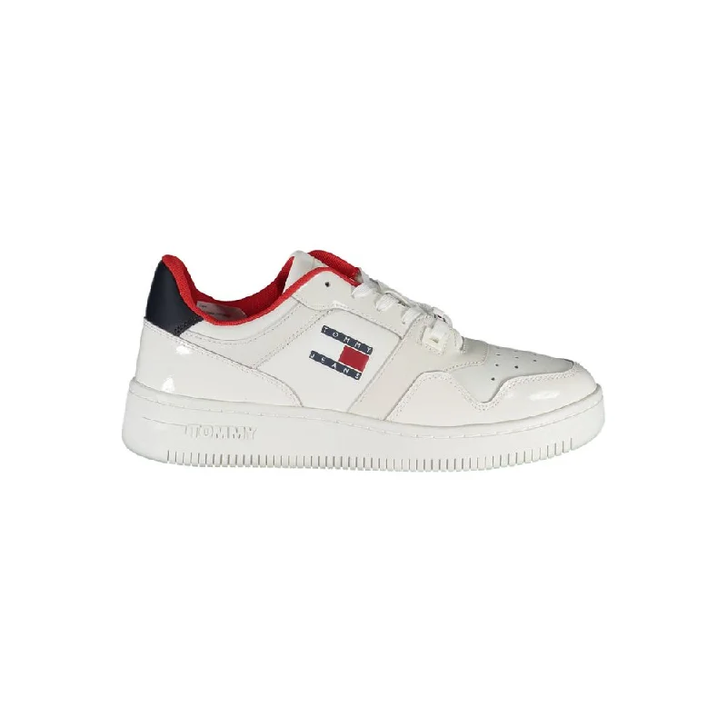 Low - Top Women's Tennis Sneakers in Bright Neon for a Pop of Color on the CourtTommy Hilfiger Contrast Lace-Up Sneakers in Women's