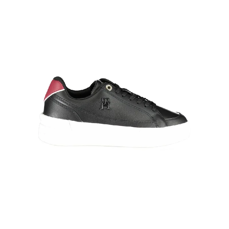 Lace - Up Women's Athletic Sneakers with Shock - Absorbing Midsoles for Intense WorkoutsTommy Hilfiger Sleek Lace-Up Sneakers with Contrast Women's Accents