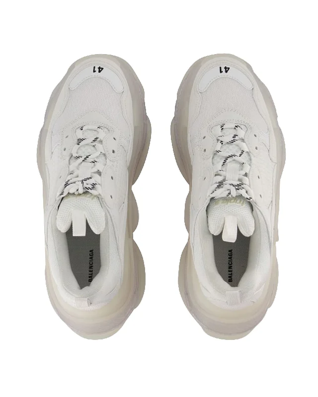 Vegan - Friendly Women's Sneakers Made from Recycled Materials for an Eco - Conscious ChoiceTriple S Clearsole Sneakers - Balenciaga - Synthetic - White
