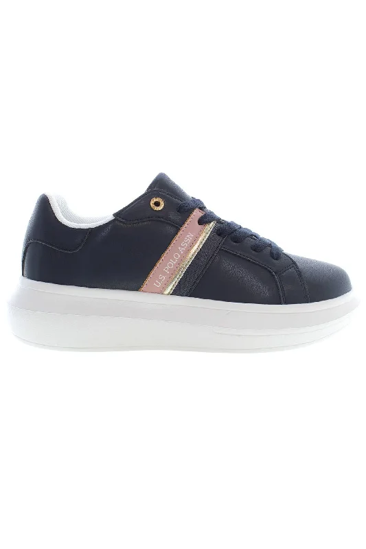 Breathable Mesh Women's Running Sneakers with Reflective Trim for Nighttime JoggingU.S. POLO ASSN. Polyester Women's Sneaker