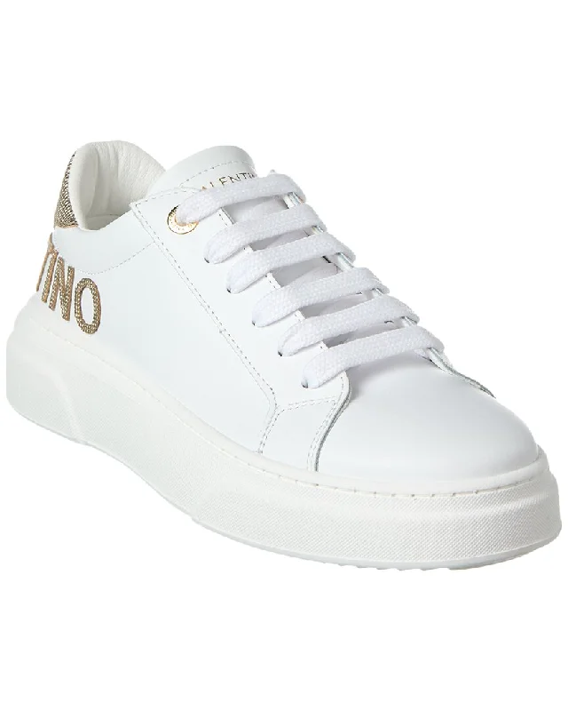 Women's Sneakers with Hidden Wedges for a Subtle Height Boost and Added StyleValentino by Mario Valentino Alice Leather Sneaker