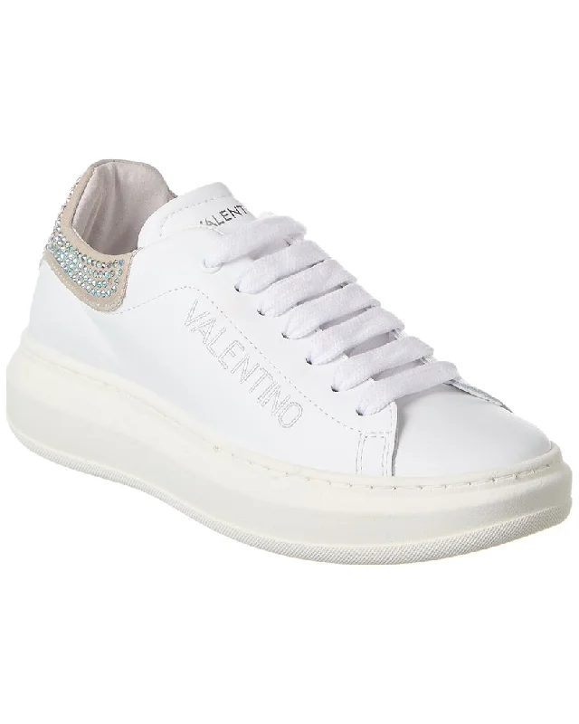 Breathable Mesh Women's Running Sneakers with Reflective Trim for Nighttime JoggingValentino by Mario Valentino Fresia Sparkling Leather Sneaker