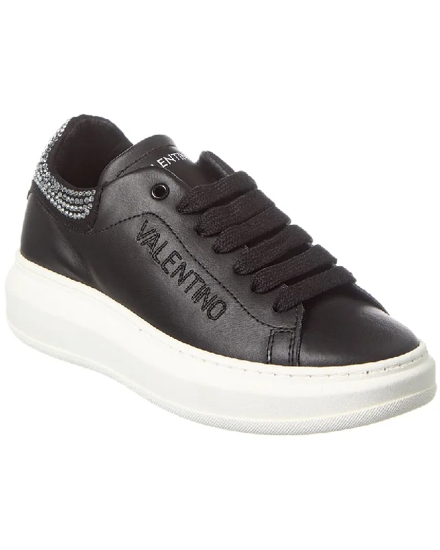 Breathable Mesh Women's Running Sneakers with Reflective Trim for Nighttime JoggingValentino by Mario Valentino Fresia Sparkling Leather Sneaker