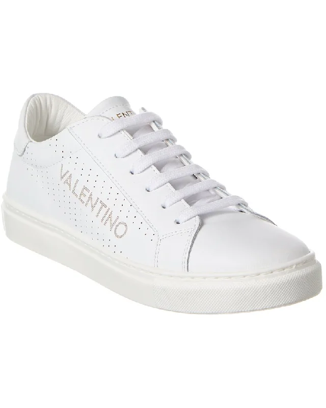 Chunky - Sole Women's Platform Sneakers in White for a Trendy Street Style LookValentino by Mario Valentino Kara Leather Sneaker