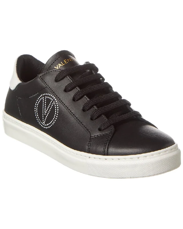 Breathable Mesh Women's Running Sneakers with Reflective Trim for Nighttime JoggingValentino by Mario Valentino Petra Leather Sneaker
