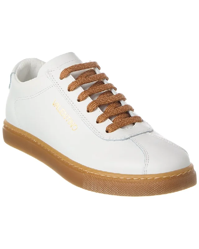 Lace - Up Women's Athletic Sneakers with Shock - Absorbing Midsoles for Intense WorkoutsValentino by Mario Valentino Sandy Leather Sneaker