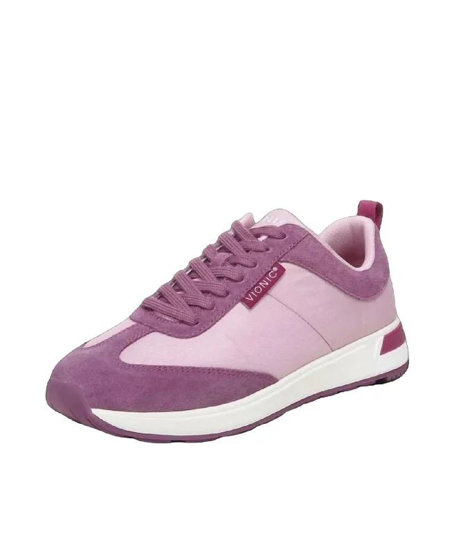 Low - Top Women's Tennis Sneakers in Bright Neon for a Pop of Color on the CourtWomens Breilyn Sneaker - Medium Width In Cameo Pink