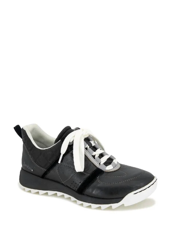 Women's Sneakers with Hidden Wedges for a Subtle Height Boost and Added StyleWomen's Flo Sneaker In Black