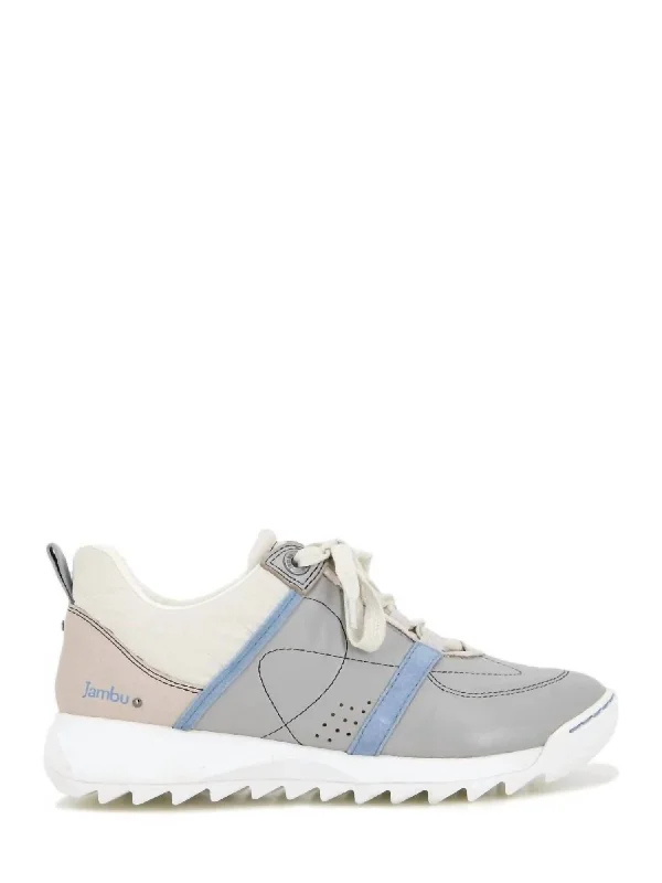 Women's Sneakers with Heel - Stabilizing Technology for Better Balance During RunningWomen's Flo Sneaker In Grey/light Denim