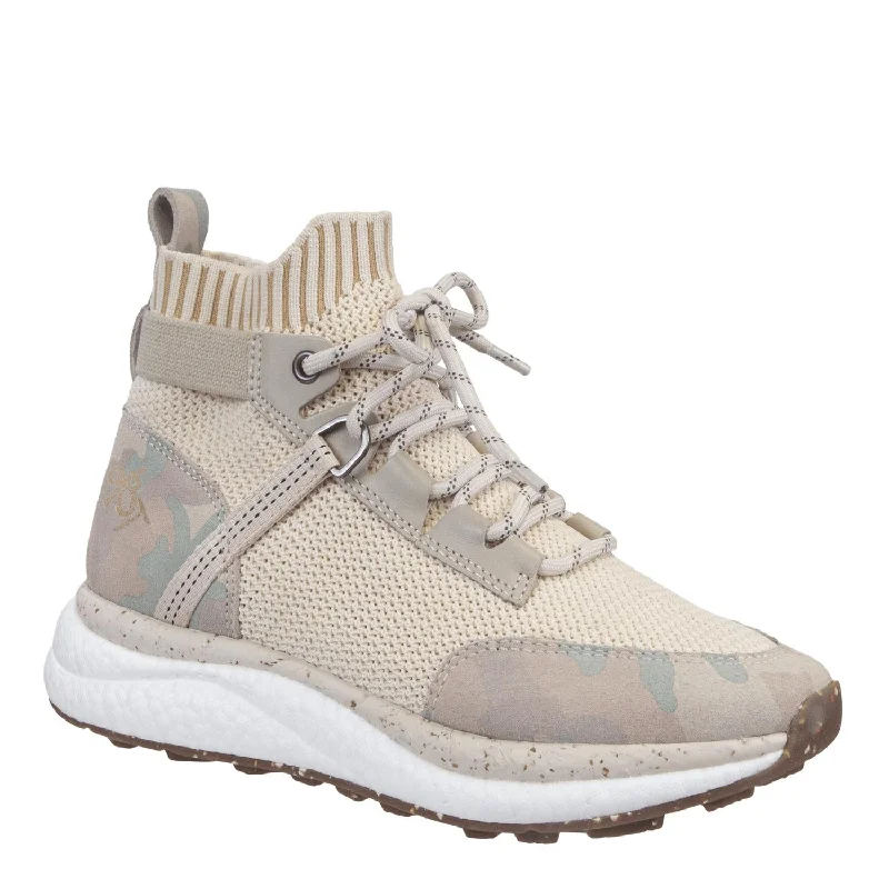 Water - Resistant Women's Hiking Sneakers with Traction Outsoles for Outdoor AdventuresWomen's Hybrid High Top Sneaker - Medium Width In Bone Camo